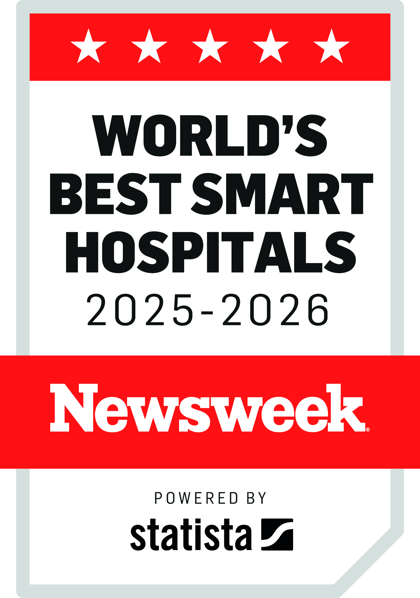 2025~2026年連續二年榮獲全球最佳智慧醫院排名認證 smart hospital ranking 2025-2026 logo